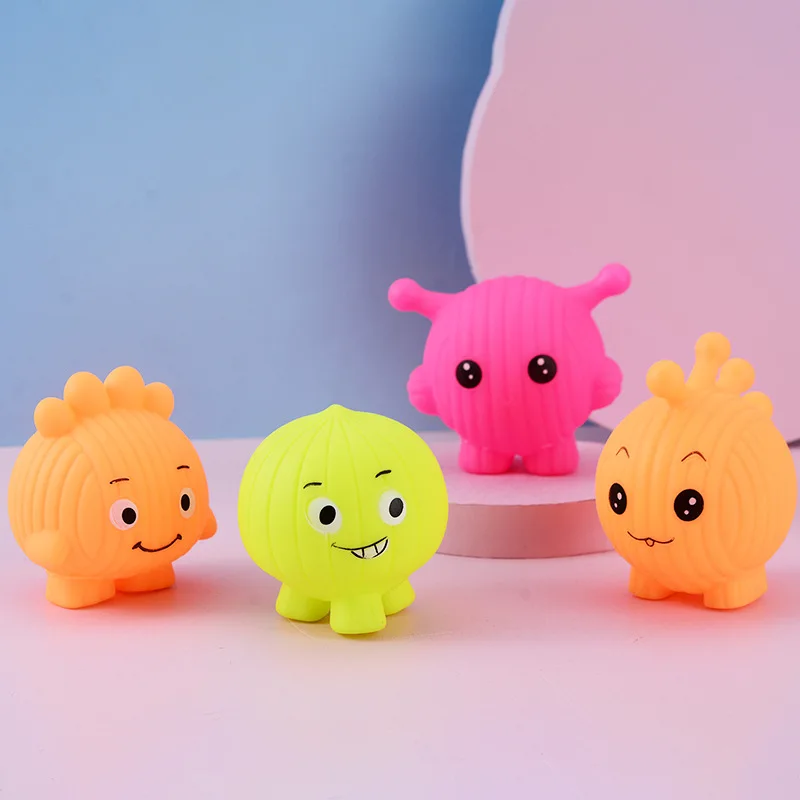 

Baby Water Playing Toys Pinch Call Bathroom Outdoor Water Sound Toys Creative Little Monster Glue Playing in Water