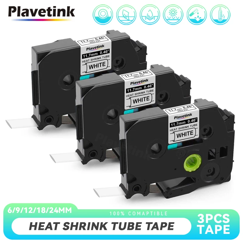 

3 шт. для Brother, термоусадочная фотолампа, фотолампа 241 251 hse 211 221 231 631 621 641 для P-Touch Printer