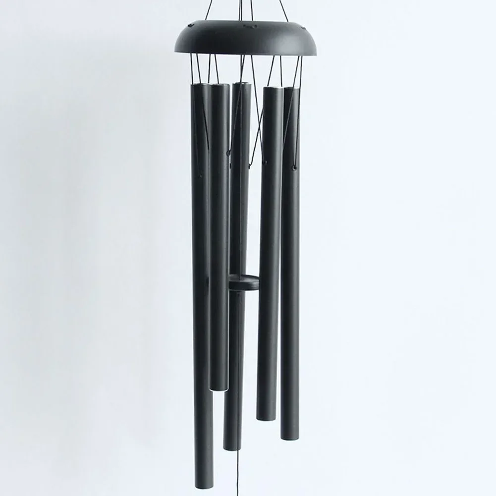 Wind Chimes Wind Chime 36 Inch Wind Chimes Outdoor Large Dark Toned 5 Heavy Tubes Aluminum Outside Deep Tone Adjustable Garden Decor