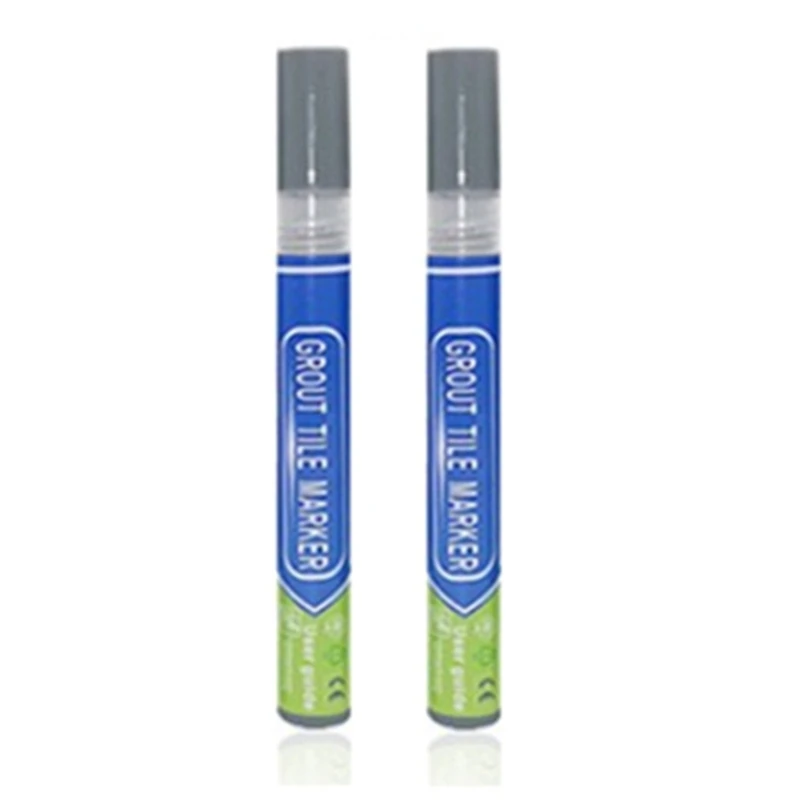 Home Tile Grout Pen Water Resistant Kitchen Tile Repair Anti Mould Professional Grout Marker Paint Cleaner Gray