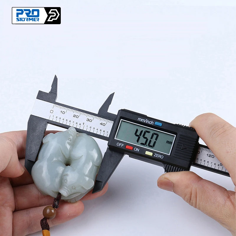 Vernier Caliper 0-150mm 6 inch Measuring Tool Plastic LCD Digital Electronic Carbon Fiber Ruler by PROSTORMER