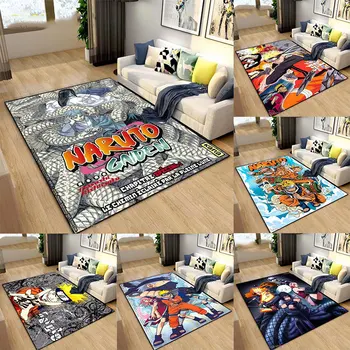 MINISO Naruto Cartoon Anime Tappeto per soggiorno Camera da letto Tappeti carini Porta della cucina Tappetini antiscivolo per bambini Alfombra Regalo di compleanno 1