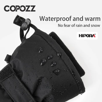 COPOZZ New Winter Men Women Ski Gloves Windproof Warm Waterproof Touch-Screen Non-slip Snowboard Snowmobile Thicken Skiing Glove 3