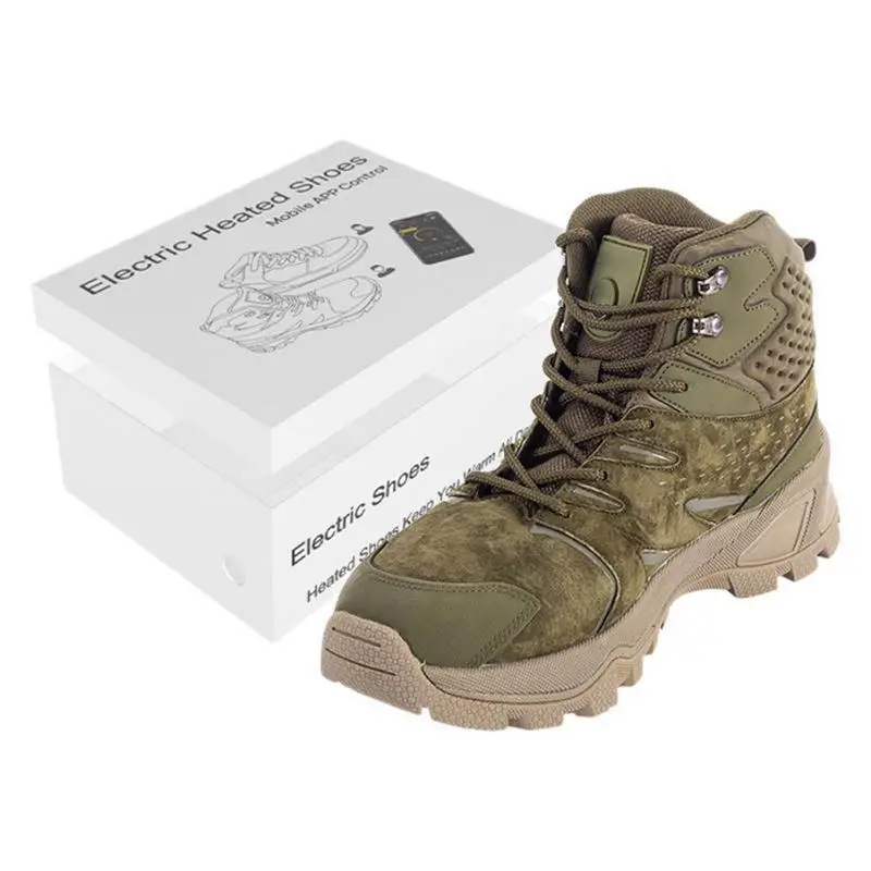 Heated Sneakers Foot Warmer Temperature Controlled Heating Shoes Free-Moving Foot Warmer Non-slip Winter Snow Boot Rechargeable