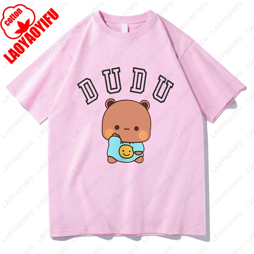 Kawaii Panda Bear Graphic Cotton T-Shirts – Cute Cartoon Summer Tees