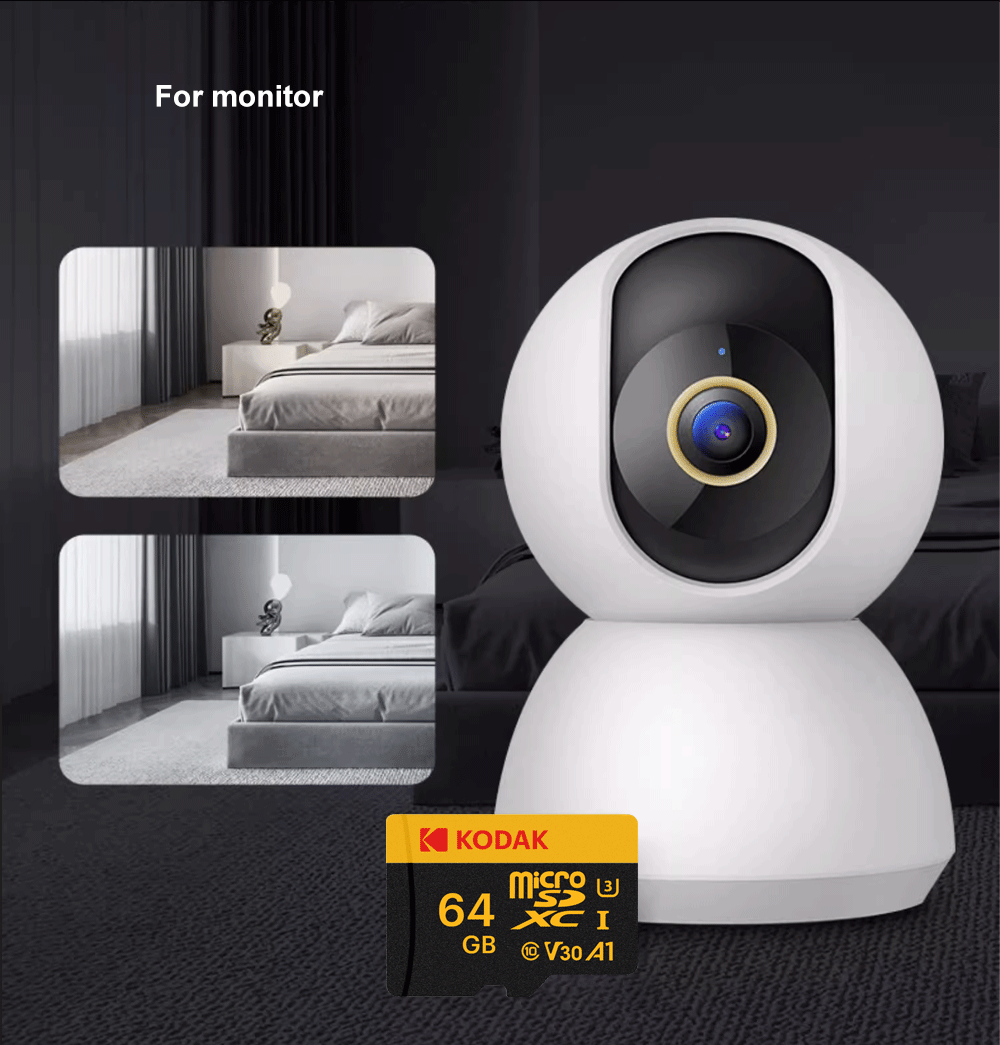 KODAK Micro SD-Karte Speicherkarte BIS ZU 100MB/s C10 U3 32GB 64GB 128GB 256GB TF-Karte 4K HD Für USB-Kartenleser-Adapter Microsd – Detail 4
