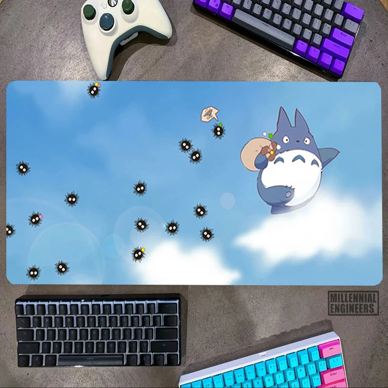 

Kawaii Anime A-TOTOROS Mouse Pad Gaming Mats Desk Mat Premium Mousepad Office Accessories Big Mousepepad Keyboard Gamer Extended