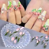 1pc Silicone Nail Carving Mold Rose Flower 3D Acrylic Nail Art Decorations Stamping Plates DIY Manicure Nail Accessories Tools 1