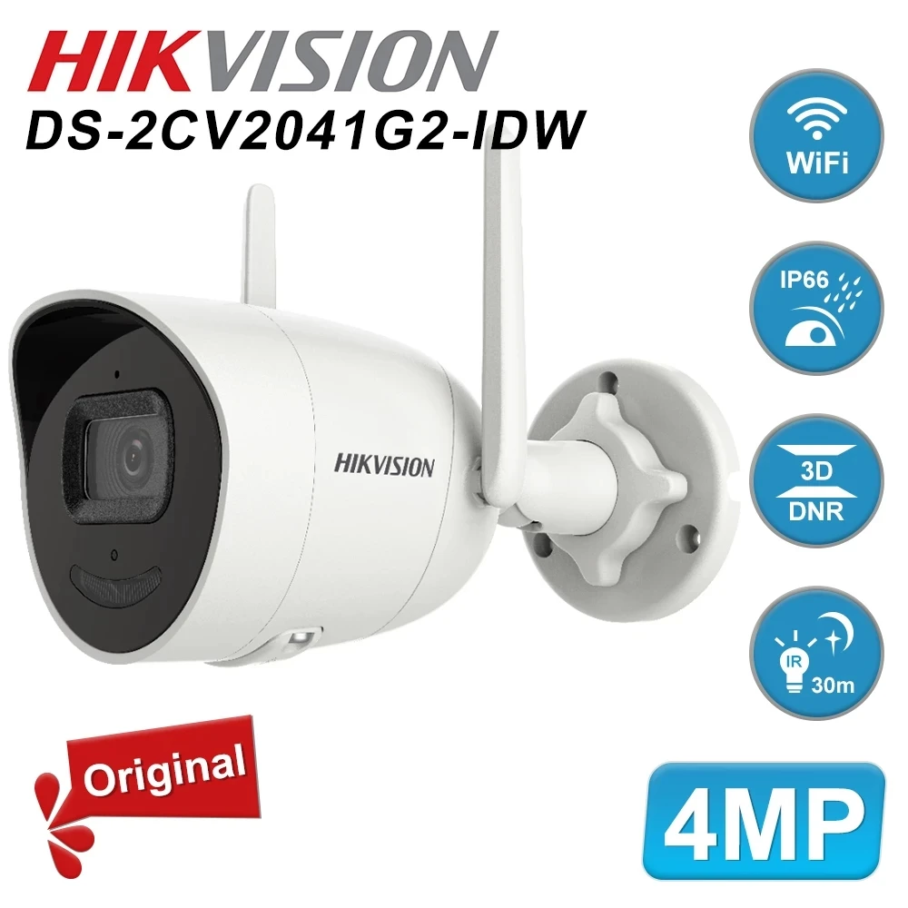 HIkvision DS 2CV2041G2 IDW 4MP Wireless Wifi Outdoor IP Camera Fixed