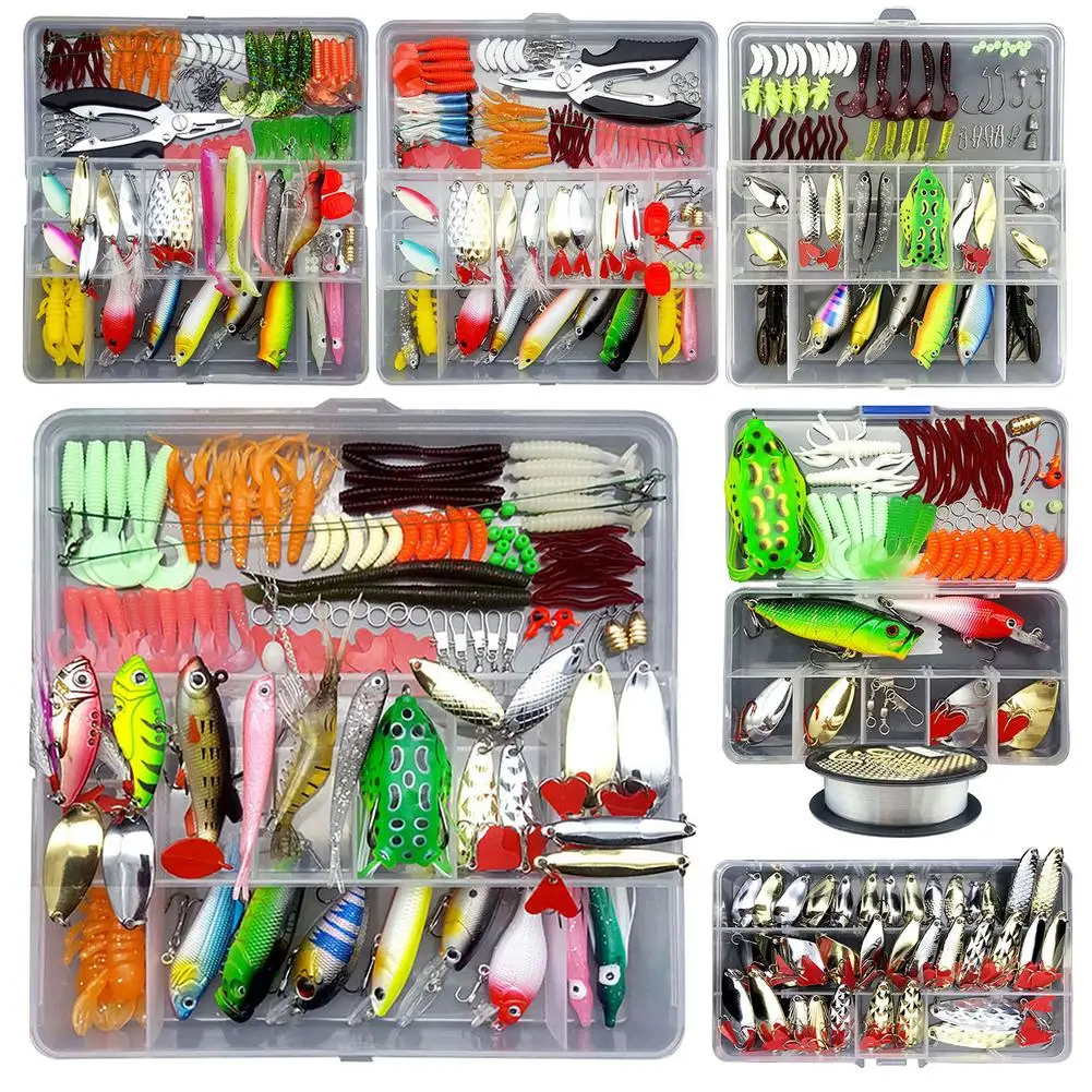 Fishing Lure Tackle Bait Kit for Freshwater, Universal  