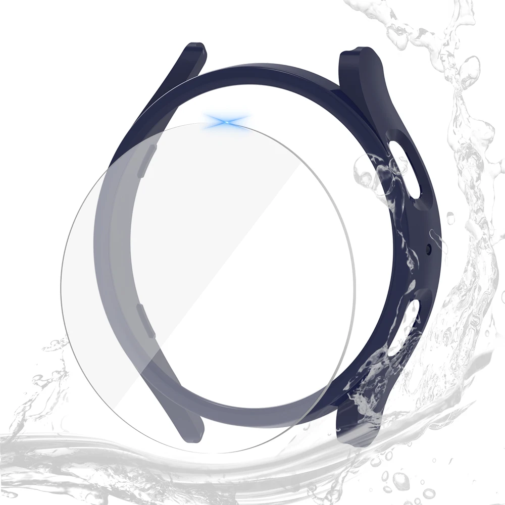 Waterproof Screen Protector and Durable PC Case with Tempered Glass Cover