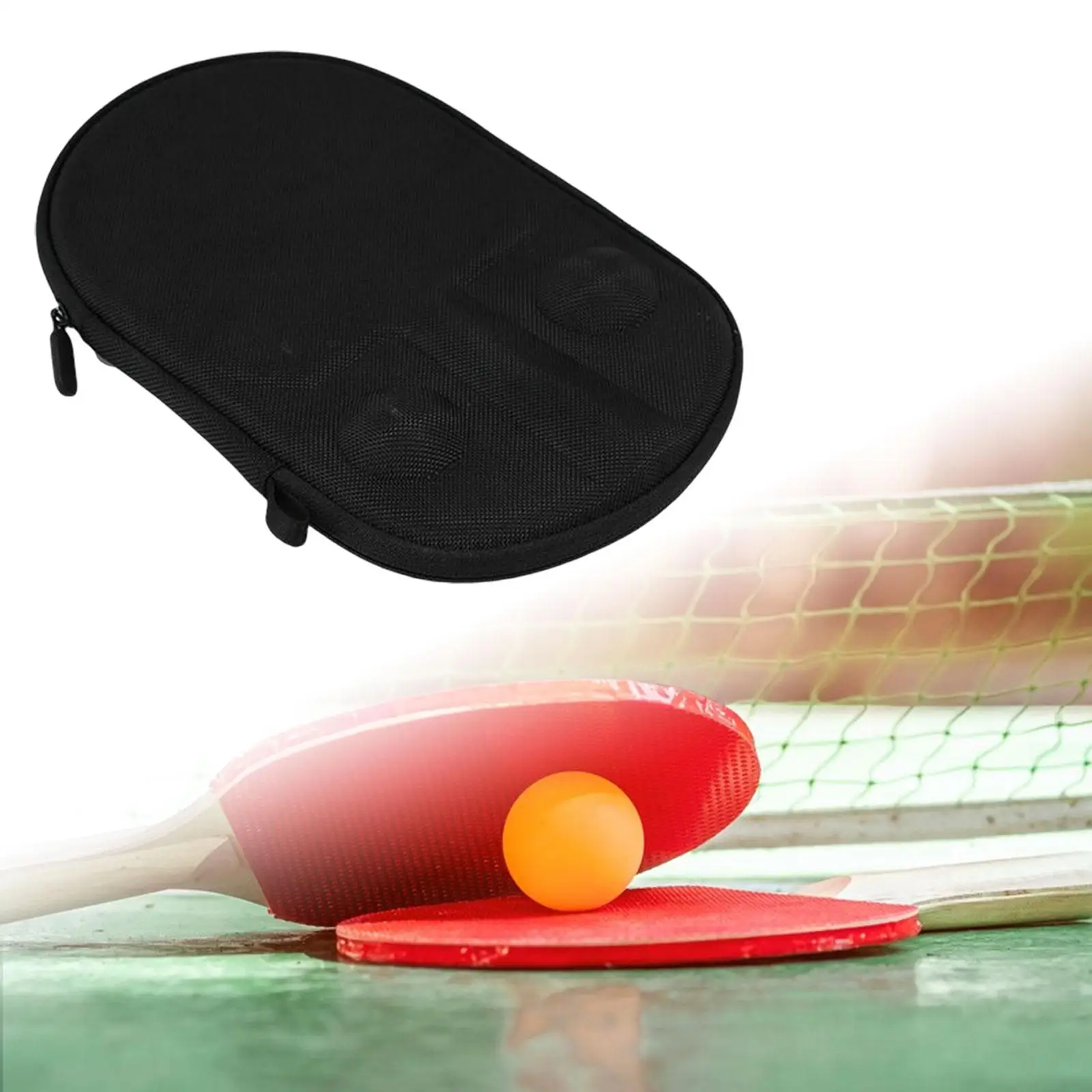 Multifunction Table Tennis Racket Case Reusable Table Tennis Protector for Travel Competition