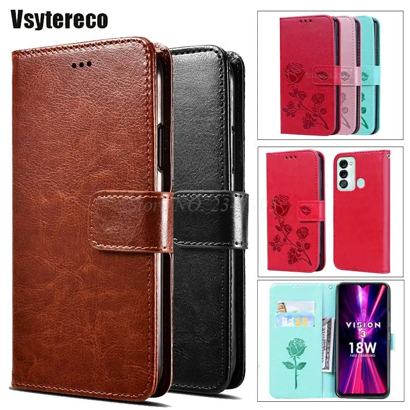 

Protection Phone Case For Carcasas Itel Vision 3 Funda Coque Wallet Flip Leather Cover For Capa Itel Vision 3 Turbo Mujer Etui