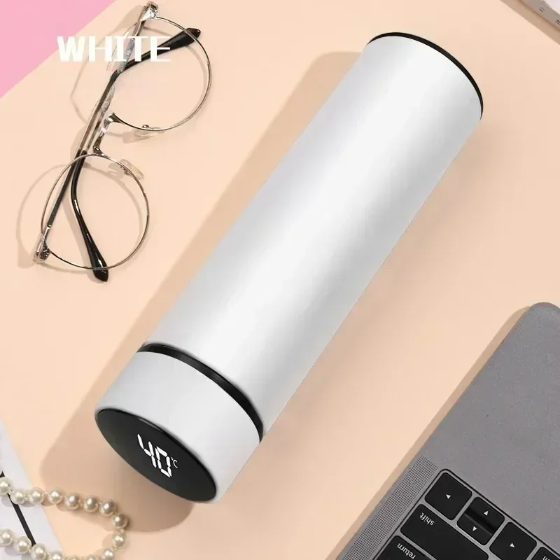Stainless Steel Thermos Bottle with Digital LED Temperature Display, 500ml Vacuum Insulated Flask