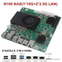Topton N18 Intel N150 i3-N305 NAS Motherboard 6-Bay 1*10G 2*i226-V 2.5G 3LAN 6*SATA3.0 2*M.2 NVMe 1*DDR5 Firewall ITX Mainboard 2