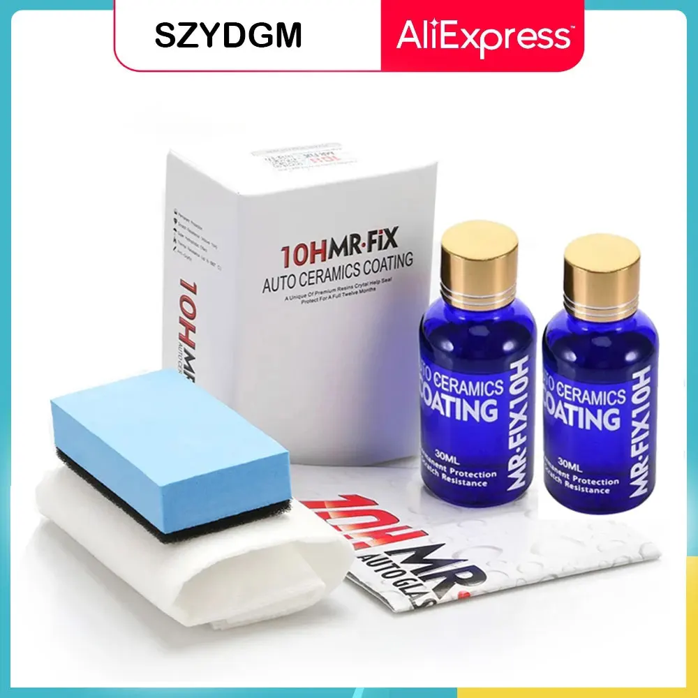 

10H Ceramic Coating Car Liquid Glass Coating Polishing Wax Super Hydrophobic Paint Care Durability Anti-Corrosion Plated Crystal