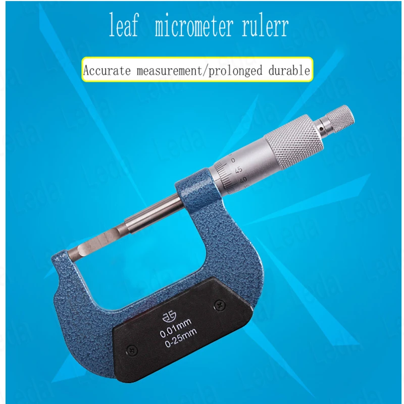 

1Pcs Blade Micrometer 0-25mm 0.01mm Industrial Quality Outside Micrometer,Blade Thickness Is 0.7mm 0.4mm
