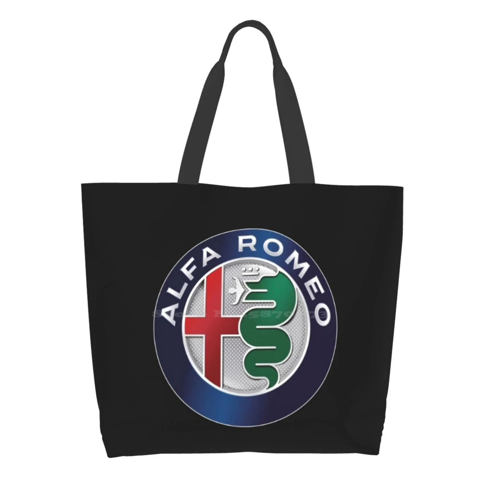 

Alfa Romeo Logo Printed Casual Tote Large Capacity Handbags Alfa Romeo Racing Fiat Car Lancia Rally Italy Tuning Alfa