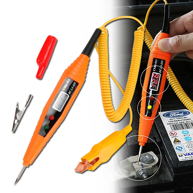 

High Quality Car Electrical Circuit Test Pen 2.5-32V Self Diagnosis Digital Display Voltage Test Pen Power Probe Pencil Tools