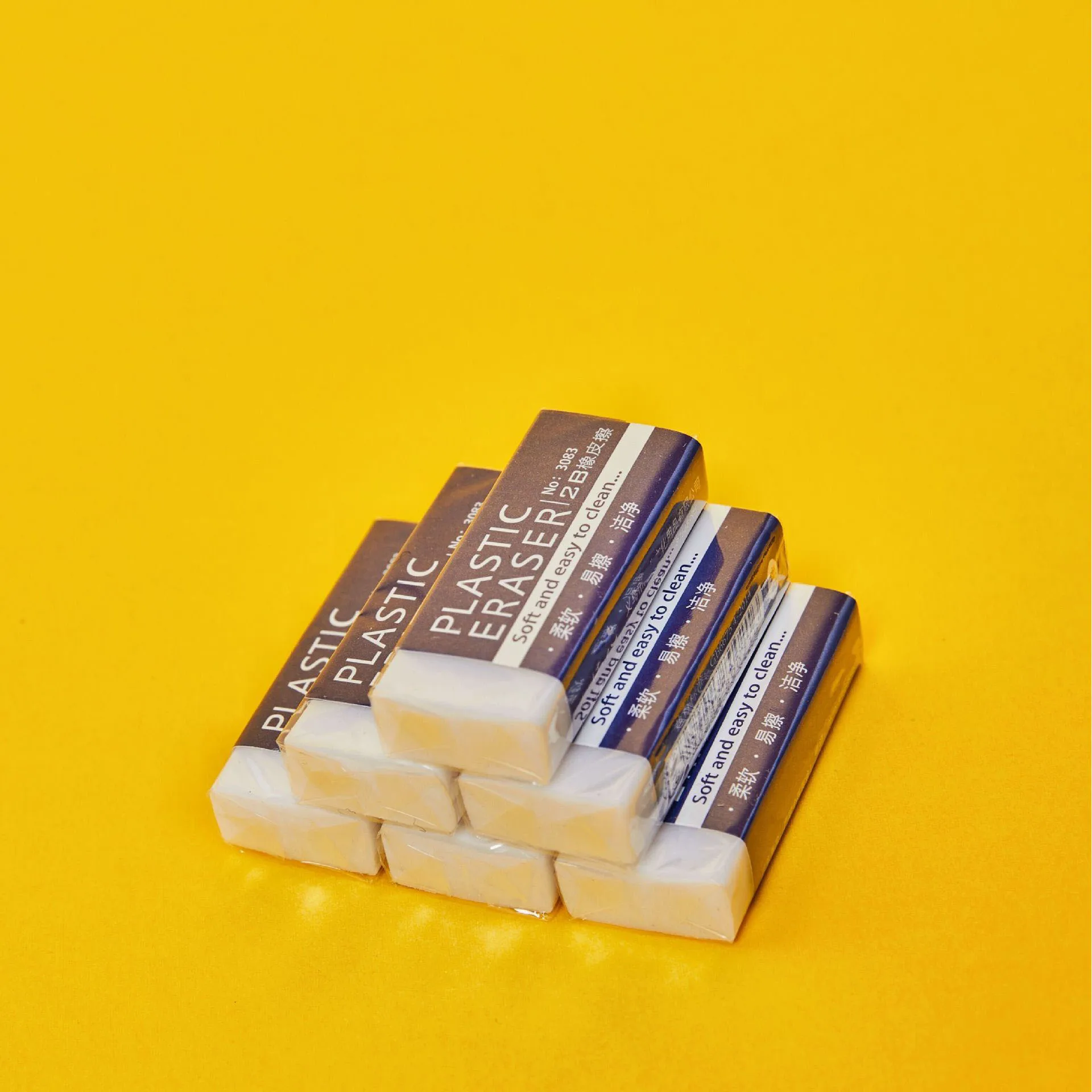 깨끗한 흰색 PVC 지우개, 엉망이 없는 학생 시험 사무실 스케치, 부드러운 지우개, 2B, 30 개