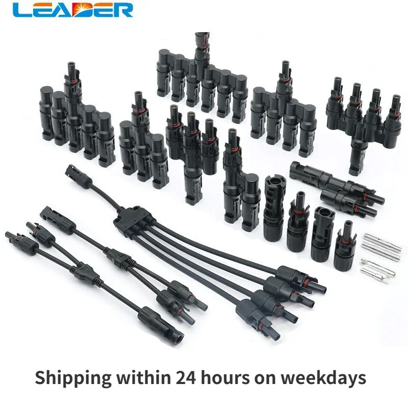 

Free Shipping1 Pair PV Connector Y T Type Parallel Connection Solar Panel System Waterproof Connector Branch Solar Connect Plug