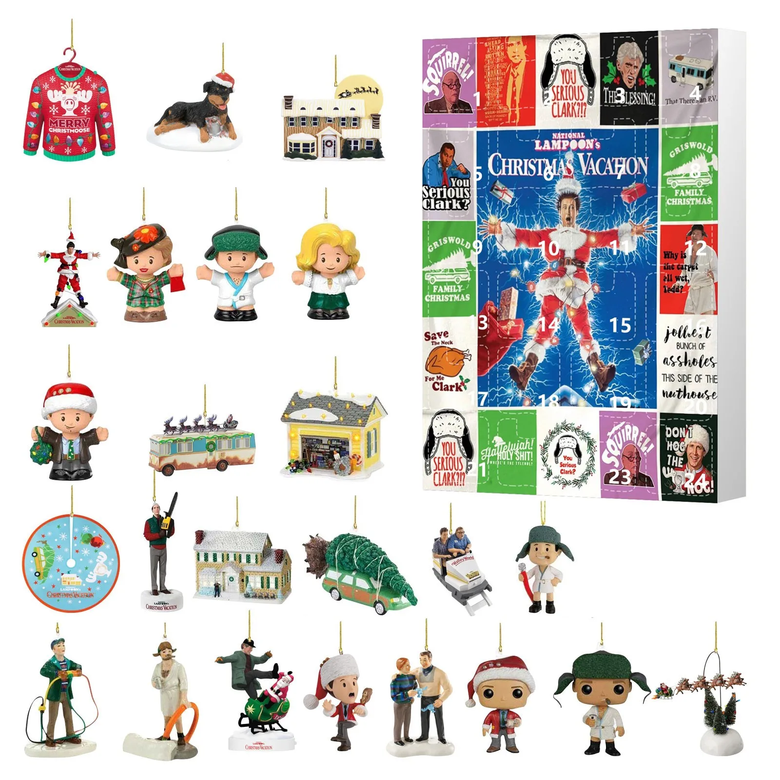 Christmas Advent Calendar Christmas Countdown Calendar 24 Day National Lampoon Christmas Vacation