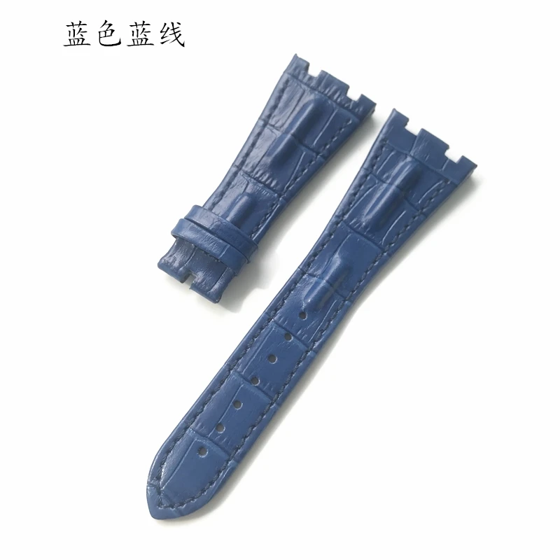 Elegant 28mm Leather Watch Strap in Coffee Brown with Folding Clasp