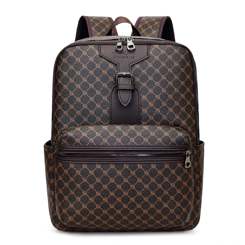 Zaino da Uomo alla Moda, Grande Capacità, Impermeabile, per Viaggi, Alta Qualità, Borsa per Computer, Versatile, per Studenti e Scuola - immagine 5