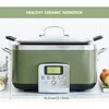 Slow Cooker, Dishwasher Safe Lid & Removable Crock, Healthy Ceramic Nonstick Multi-Cooker, Sear, Sauté, Brown 3