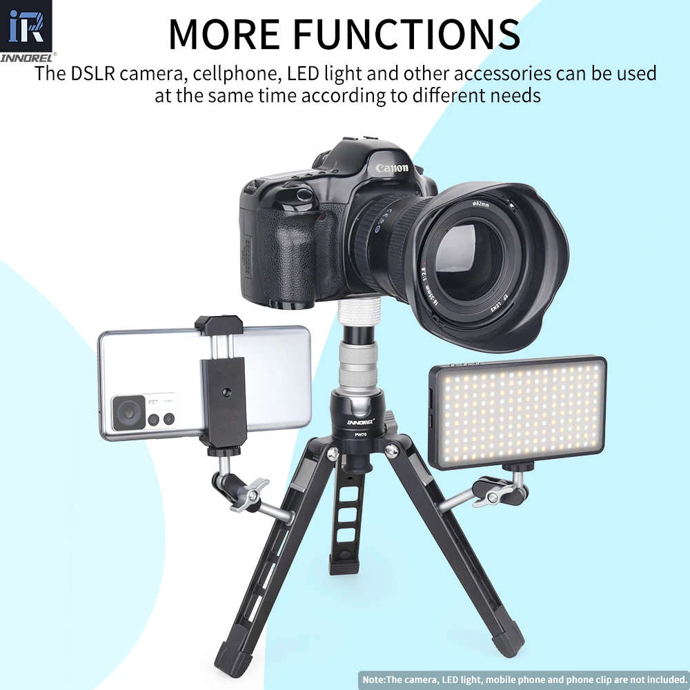 Universal Magic Arm with Dual Ball Head with 1/4" Screw Phone Tripod for tripod Stand for Cell Phone Articulating Magic Arm