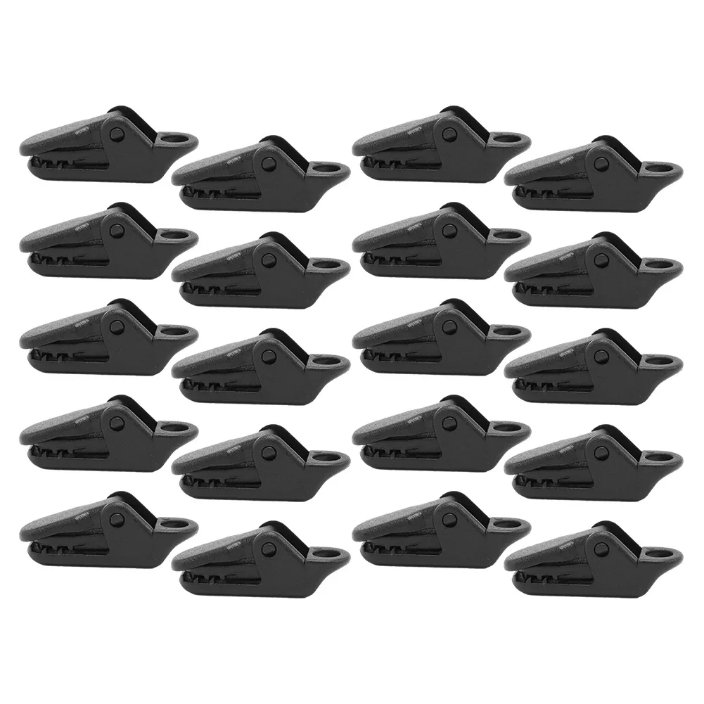 Clamps Clips Tarpaulin Tent Tarp Accessories Black Buckle Camping Tool Fittings Heavy Duty Plastic Replacement