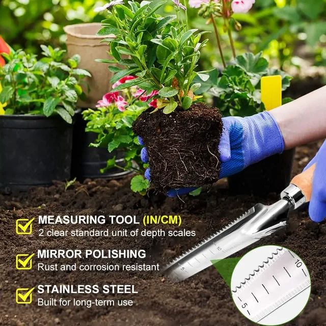 Manual Weed Remover Stainless Steel Spatula Weed Puller Garden Crack Weeder for Outdoor Yard Hoe Gardening Tools 3