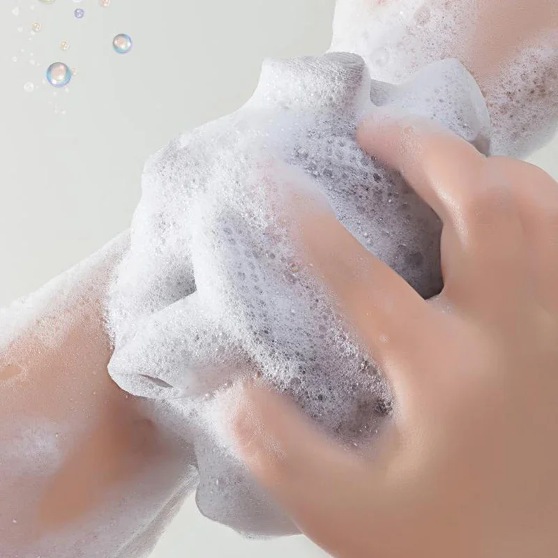 Soft Loofah Sponge Bath Ball 2-in-1 Soap Dispenser & Body Scrub Exfoliating Shower Ball for Men And Women