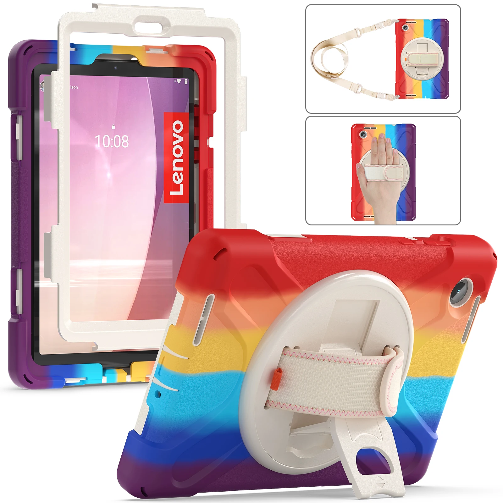 Heavy Duty Shockproof Rugged Tablet Case with Hand/Shoulder Strap