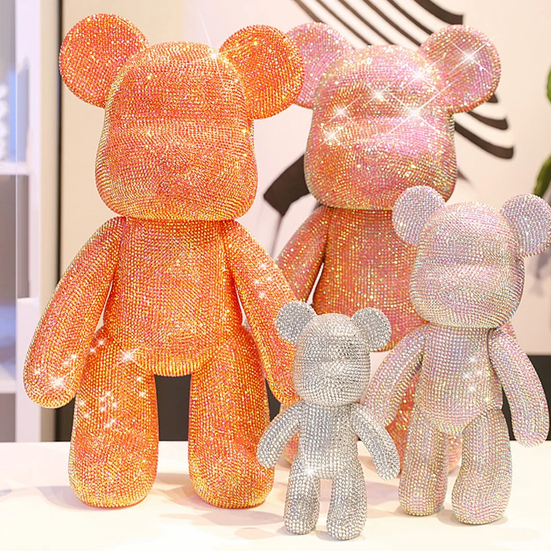 

DIY Diamond Painting Crystal Bear Desktop Ornaments Figurines Full Drill Rhinestone Embroidery Ornament Handmade Gift Home Decor