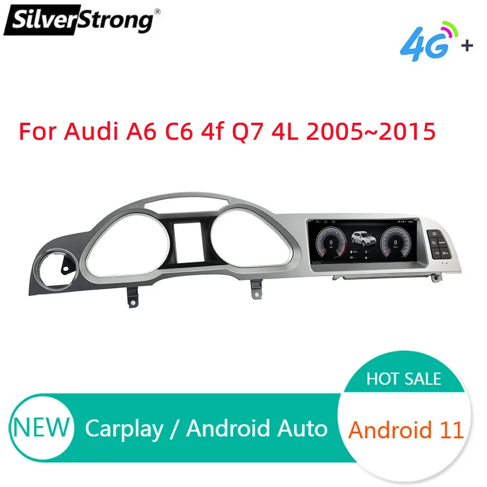 SilverStrong Android 11 автомобильный радиоприемник для Audi A6 C6 4f Q7 4L 2005 ~ 2015 MMI 2G базовый