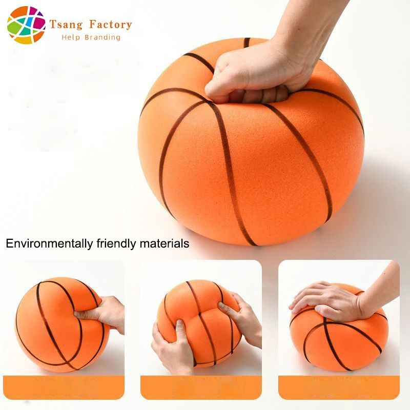 Basketball balls Fast mute basketballs PU foam Size 3/5/7 No noise Basketball hoop Squeezable quiet balls Sports and entertainment