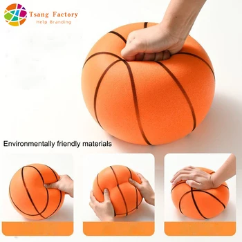 Silent PU Foam Basketball – Size 3/5/7 Airless Quiet Training Ball 1