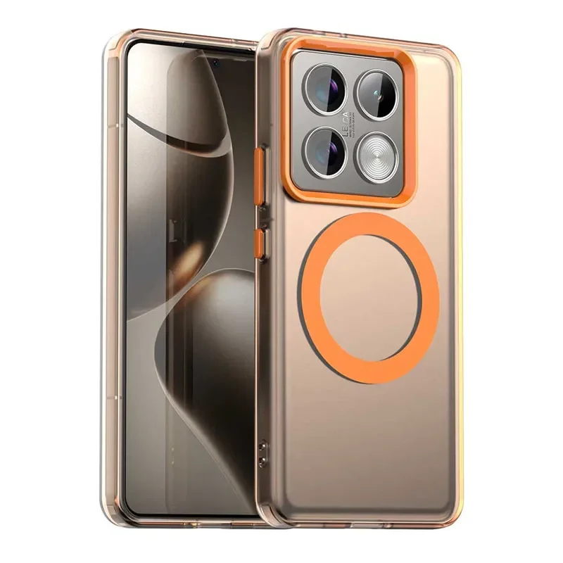 حافظة شحن لاسلكي مغناطيسي فاخرة لهاتف Xiaomi 14T P...