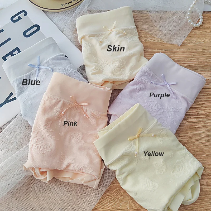 2025 New Plus Size Women's High Waisted Panties Cotton Antibacterial Underwear Breathable Seamless Panty with Cotton Gusset 6