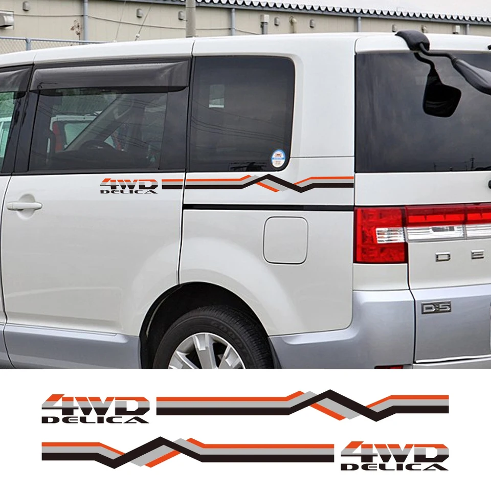 Auto Taille Linie Aufkleber für Mitsubishi Delica D L Auto Taille Linie Aufkleber für Mitsubishi Delica D L