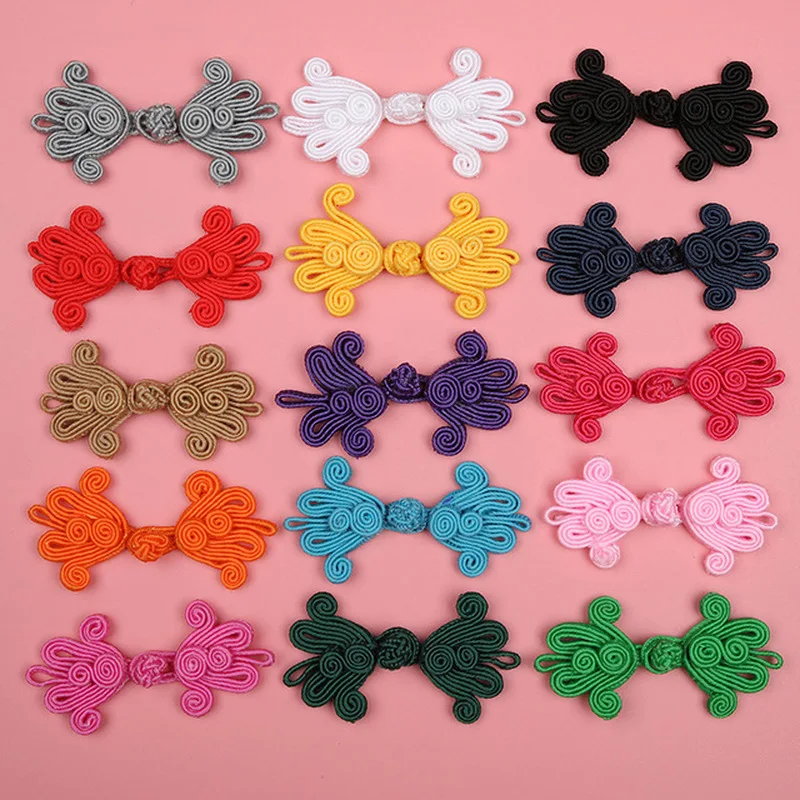 Botones De Cuentas Para Cheongsam - 5 Piezas, Cierre Hebilla, Satinado, Varios Colores, Accesorio Para Disfraces Chinos