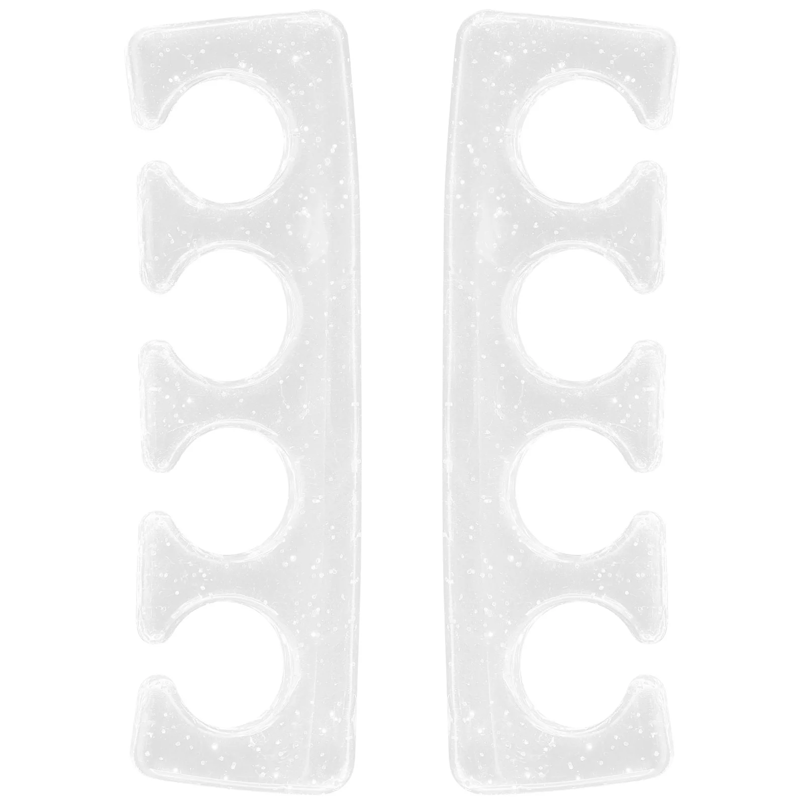 2 Pcs Outdoor Brackets Manicure Finger Splitter Feet Toe Separator Nail Dividers Scraper Transparent Women Separators Baby