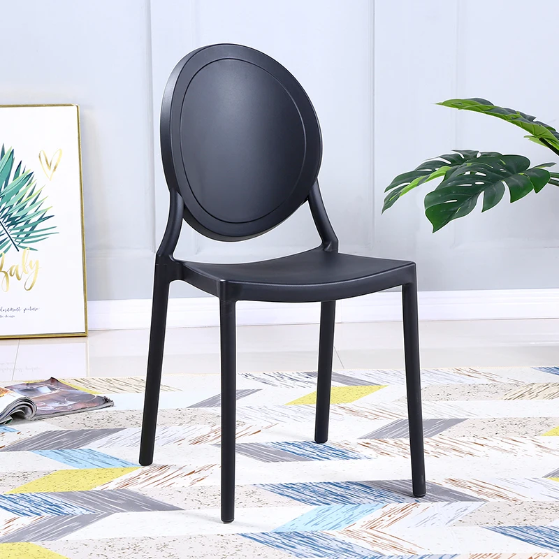 

Nordic Plastic Dining Chair Feature Kitchen Design Modern Outdoor Dining Chair Living Room Office Lounge Sandalye Home Furniture