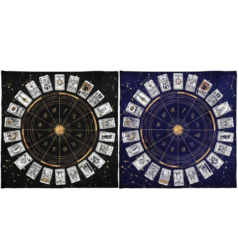 

Square Pendulum Divinations Mat Altar Tablecloth Board Game Card Pad Rune Table Cloth Metaphysical Board Game Mat
