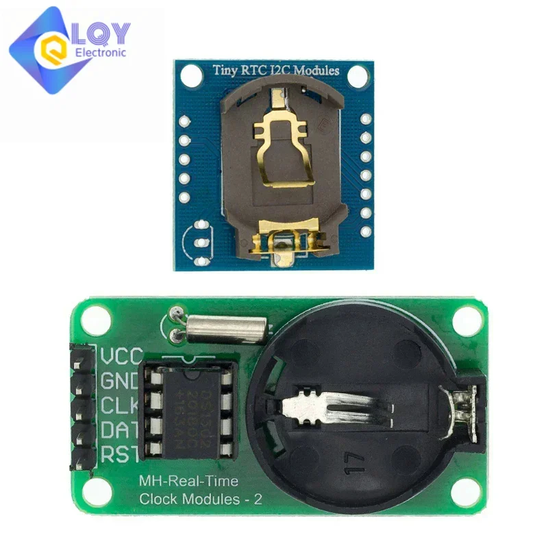 Модуль часов в режиме реального времени LQY DS1302, CR2032 I2C RTC DS1307 AT24C32, для AVR ARM PIC, без аккумулятора