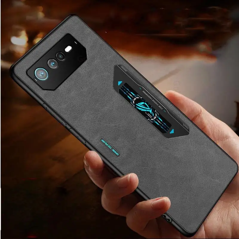 Funda Per Asus Rog Phone 6 Pro Kin Feel Custodia In Pelle Per Telefono Rog 6 Custodia Protettiva Rigida Ultra Sottile Per Pc Per Telefono Rog 5 6