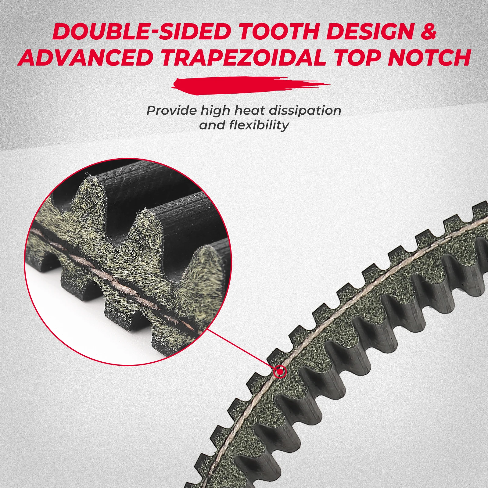 Kemimotoスノーモービルcvtドライブベルト417300383 417300551