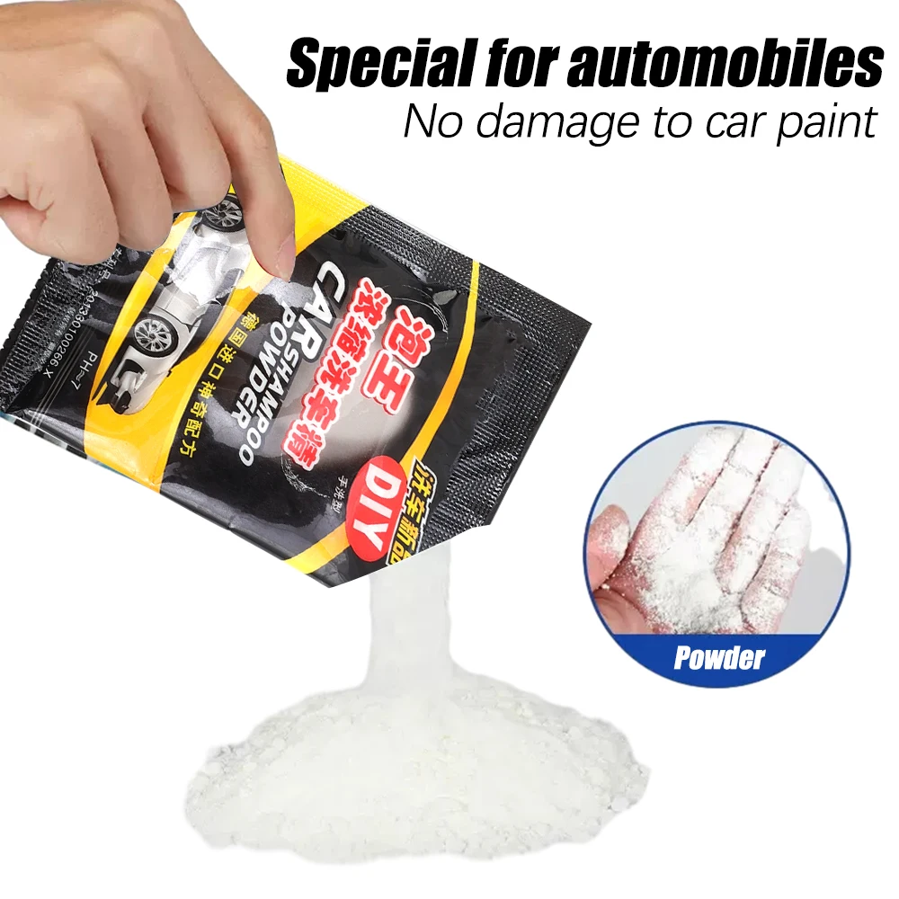 Car Washing Cleaner Car Washing Decontamination Concentrated Powder Strong Essence Foam Cleaner Shampoo Wash Detergent Automobiles Windshield Wash