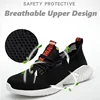 Lynjacye Summer Breathbale Air Mesh Steel Toe Work Shoes Breathable Working Shoes Women Man Safety Shoes Lightweight Shoes 2